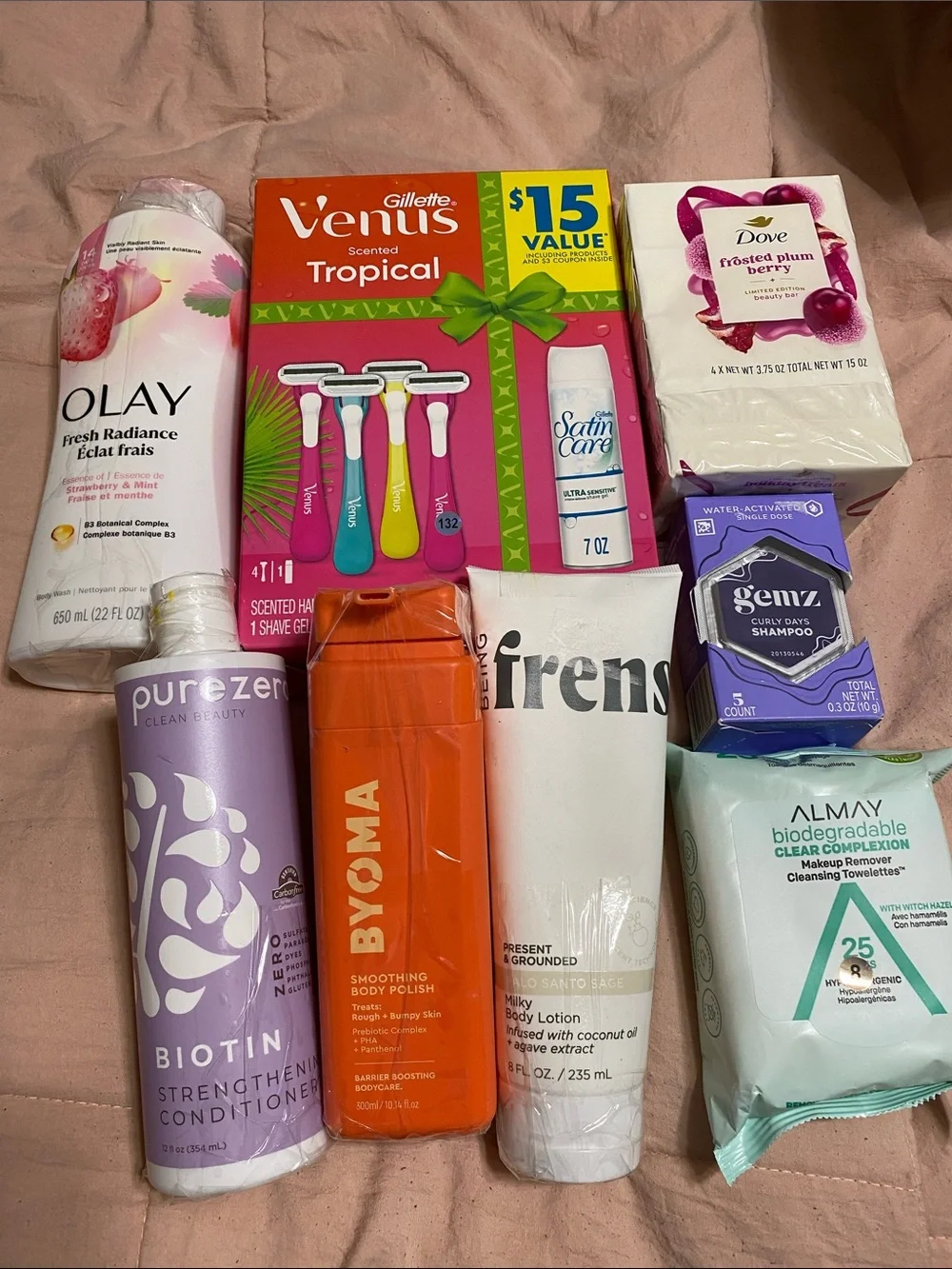 Huge bundle of brand new body care hygiene products. Top brands free gifts